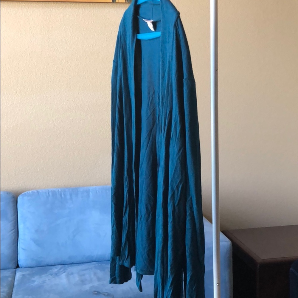 Turquoise blue cardigan